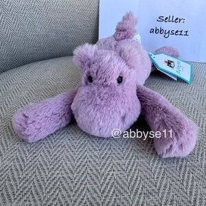 Jellycat Smudge Hippo - Tiny - Authentic - BNWT - Fast Ship